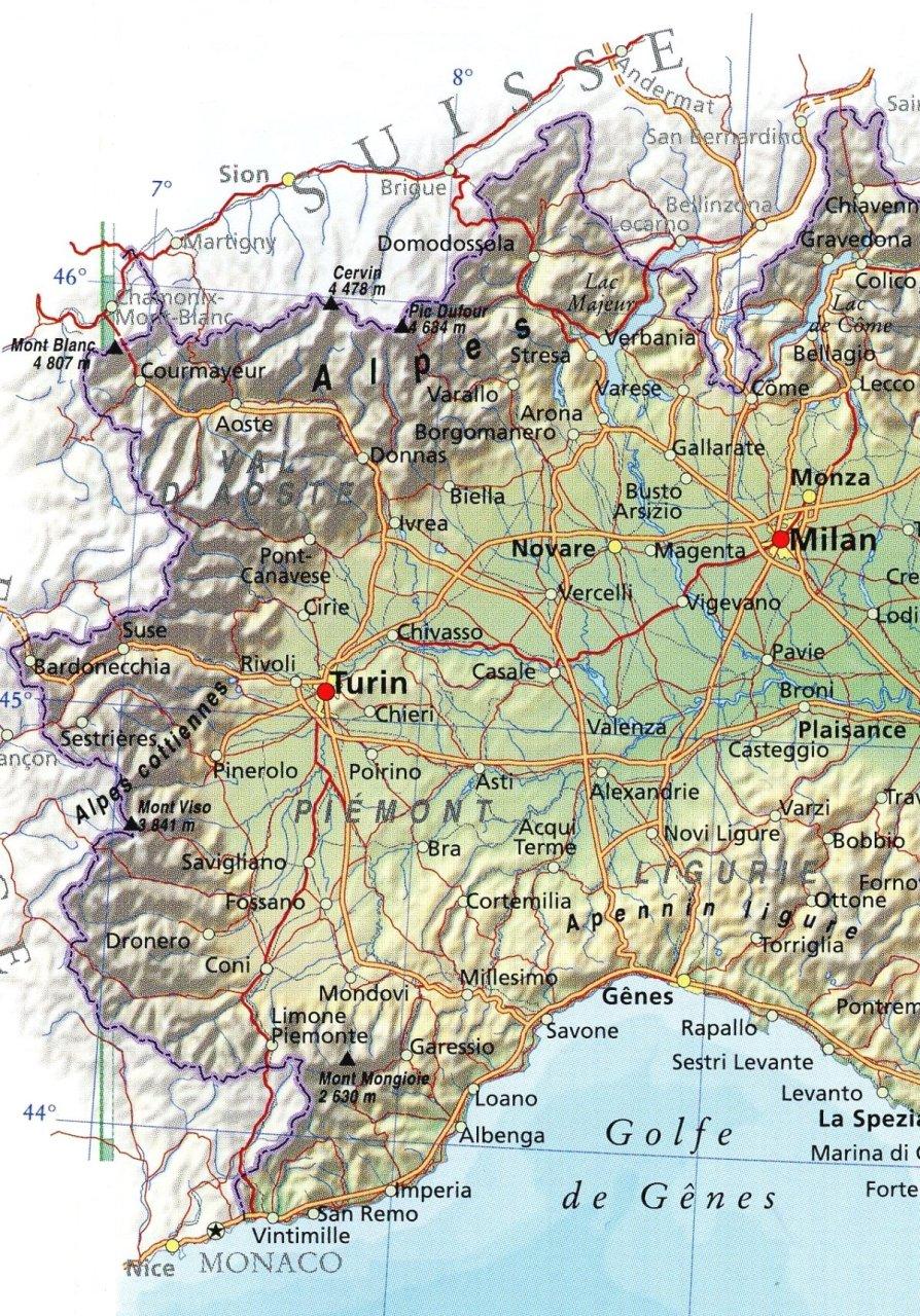 Le Piémont et Turin